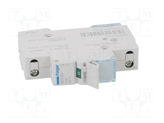 HAGER Interruptor de aislamiento SBN 25A 230VAC 1 Polo