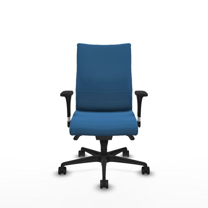 PIQUERAS Y CRESPO Silla Albacete Confidente Azul Claro con Mecanismo Sincro y Brazos 1D