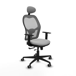 PIQUERAS Y CRESPO Silla de oficina Jorquera Gris con mecanismo Sincro/Traslack