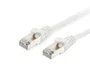 Equip 606000 Cable de Red Cat6a S/FTP (S-STP) Patch Cord 0.15 m, Conectores RJ45 Macho, Blanco, 10 Gbit/s, Compatible con PoE+