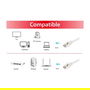 EQUIP 606000 Cable Patch Cat6A S/FTP LSZH 0.15m Blanco