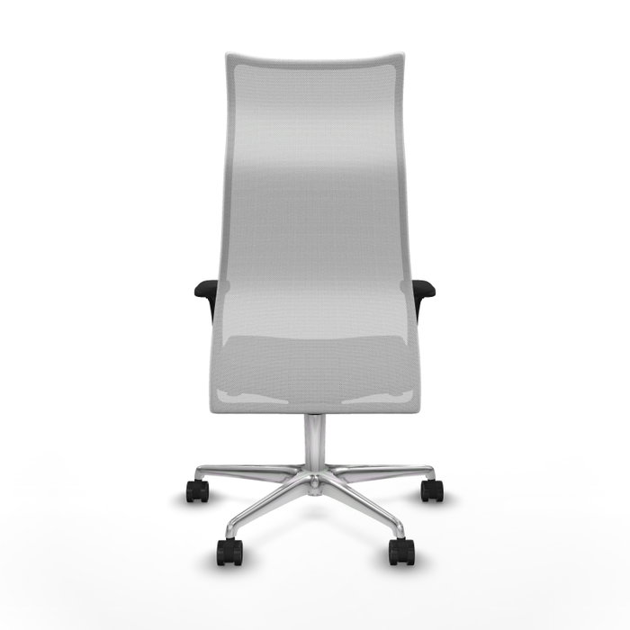 PIQUERAS Y CRESPO Sillón Albacete con mecanismo Sincro, Similpiel Gris oscuro y Malla Blanco
