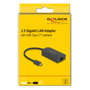 DeLOCK Adaptador de red USB Type-C a 2,5 Gigabit LAN 1 x RJ45 66046