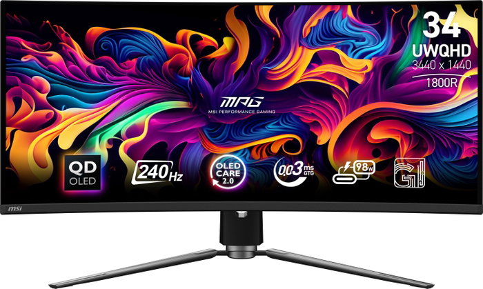 MSI MPG 341CQPX QD-OLED Monitor Gaming 34.18 pulgadas UWQHD 240Hz Curvo MSI MPG 341CQPX QD-OLED Monitor Gaming 34.18 pulgadas UWQHD 240Hz Curvo