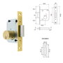TESA Cerradura de embutir 2001/40 HL