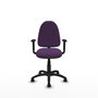PIQUERAS Y CRESPO Silla de oficina Aýna Morado, Brazos 1D, Base Poliamida