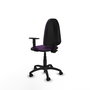 PIQUERAS Y CRESPO Silla de oficina Aýna Morado, Brazos 1D, Base Poliamida