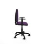 PIQUERAS Y CRESPO Silla de oficina Aýna Morado, Brazos 1D, Base Poliamida