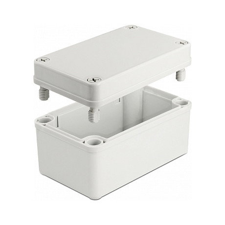 DeLOCK Carcasa de instalación IP65 impermeable 130 x 80 x 70 mm gris