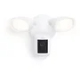 Ring Spotlight Cam Pro Wired - Cámara de Seguridad Exterior IP65, 2K (1080p), Visión Nocturna, Wi-Fi, Luz y Sirena Integradas, Blanca, Montaje en Techo/Pared