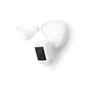 Ring Spotlight Cam Pro Wired - Cámara de Seguridad Exterior IP65, 2K (1080p), Visión Nocturna, Wi-Fi, Luz y Sirena Integradas, Blanca, Montaje en Techo/Pared