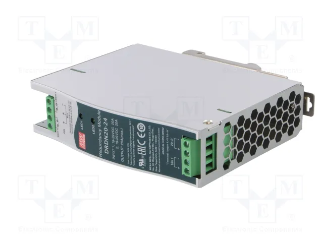 MEAN WELL DRDN20-24 Módulo de redundancia para carril DIN 24VDC 20A