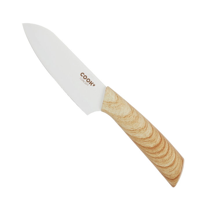 Cook Concept Cuchillo Santoku 13 cm Acero Inoxidable Antiadherente Mango Ergonómico Cook Concept Cuchillo Santoku 13 cm Acero Inoxidable Antiadherente Mango Ergonómico
