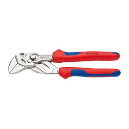 Knipex Alicate de Llave para Tuercas 86 05 180, Bimateria, 13 Posiciones, Acero Cromo Vanadio, Mango Plástico Azul y Rojo, 180 mm