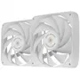 Mars Gaming MF-NCLX2 Pack 2 Ventiladores 12cm PWM FDB Hidráulicos 12dB 72 CFM Blanco