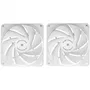 Mars Gaming MF-NCLX2 Pack 2 Ventiladores 12cm PWM FDB Hidráulicos 12dB 72 CFM Blanco