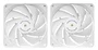 Mars Gaming Pack 2 Ventiladores MF-NCLX2W 12cm Blanco