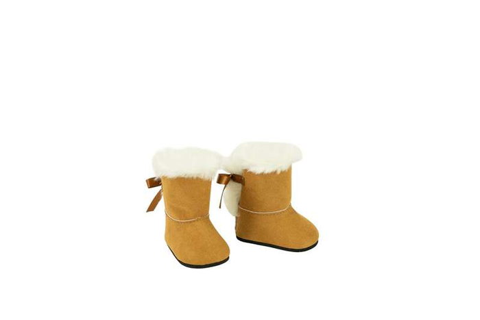 Muñecas Arias Set de Botas Marrón Con Pelo para Muñecos de 40 cm Muñecas Arias Set de Botas Marrón Con Pelo para Muñecos de 40 cm