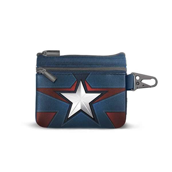 Karactermania Monedero Slim Capitán América Star Azul Karactermania Monedero Slim Capitán América Star Azul