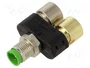 MURRELEKTRONIK Adaptador en T código A, M12 macho 4 pin, 2x M12 hembra 4 pin