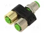MURRELEKTRONIK Adaptador en T código A, M12 macho 4 pin, 2x M12 hembra 4 pin