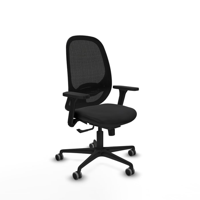 PIQUERAS Y CRESPO Silla de oficina Cilanco con mecanismo Sincro, Brazos 3D y Similpiel Negro PIQUERAS Y CRESPO Silla de oficina Cilanco con mecanismo Sincro, Brazos 3D y Similpiel Negro