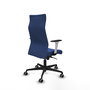 PIQUERAS Y CRESPO Sillón Albacete con Mecanismo Sincro y Tela Azul Marino