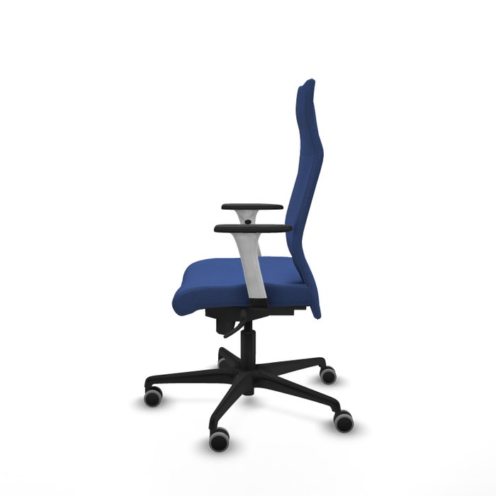 PIQUERAS Y CRESPO Sillón Albacete con Mecanismo Sincro y Tela Azul Marino