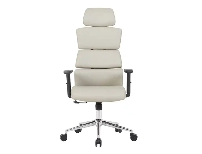 Q-connect Silla de Dirección Aurea Similpiel Gris, Alto Máximo 1400 mm, Ancho 520 mm, Profundo 510 mm, Ruedas Premium
