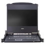 ATEN CL5708MW Conmutador KVM LCD 8 Puertos con Pantalla de 17.3" Full HD (1920x1080), Teclado UK QWERTY, USB/PS/2 y VGA, Montaje 1U Rack