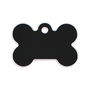 Placa identificativa para collar Imarc Bone Negro
