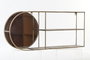 DKD Home Decor Espejo de Metal Dorado 80x35x13 cm