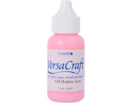 Tsukineko Tinta VERSACRAFT para textil color chicle recarga 30ml Bote cánula