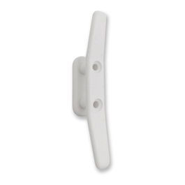 Micel 92572 Toldo TLD15 Polea Cornamusa 102mm Acero Acabado Blanco Rodamientos Interiores