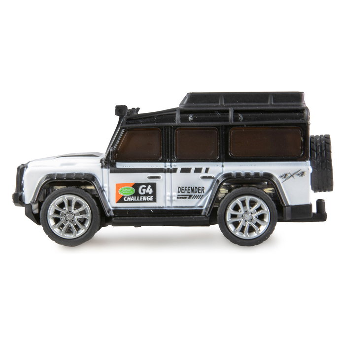 AMEWI 22678 Coche Todoterreno RC Die Cast 1:64 Metal Blanco, 2.4 GHz RTR con Batería Recargable, para +6 Años