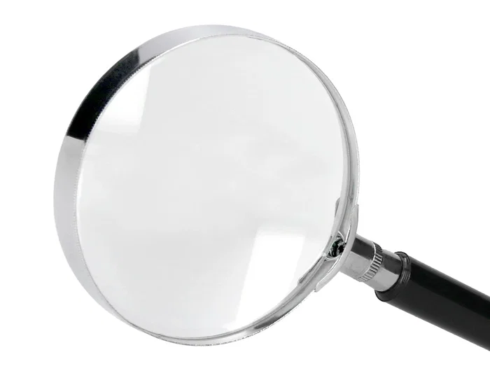 Q-connect Lupa Cristal Aro Metálico Mango Plástico Negro 75 mm 3 Aumentos