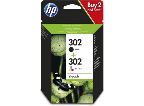 HP Pack de 2 cartuchos de tinta 302/304 Negro y Tricolor