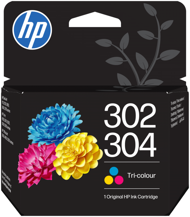 HP Pack de 2 Cartuchos de Tinta 302/304 Negro y Tricolor