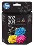 HP Pack de 2 Cartuchos de Tinta Originales 302/304 Negro y Tricolor