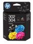 HP Pack de 2 Cartuchos de Tinta Originales 302/304 Negro y Tricolor