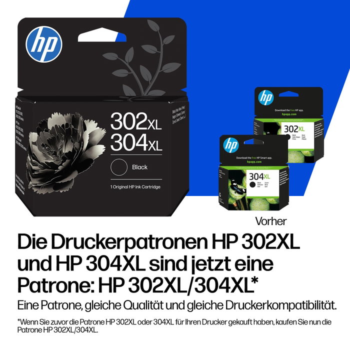 HP Pack de 2 Cartuchos de Tinta Original 302/304 Negro y Tricolor