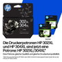 HP Pack de 2 Cartuchos de Tinta Original 302/304 Negro y Tricolor