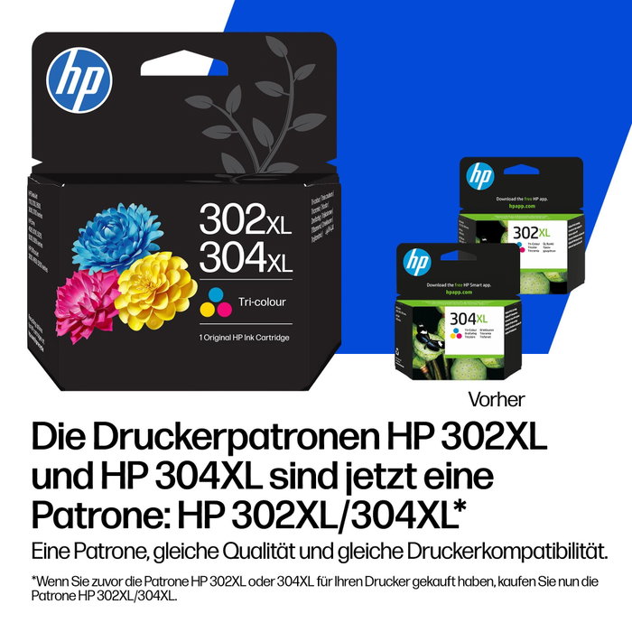 HP Pack de 2 Cartuchos de Tinta Original 302/304 Negro y Tricolor