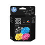 HP Pack de 2 Cartuchos de Tinta Original 302/304 Negro y Tricolor
