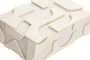 DKD Home Decor Set de 2 Joyeros de Resina y Hueso Blanco
