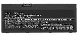CoreParts Batería Negra para Fujitsu Notebook, Laptop 14.4V 4150mAh 59.76Wh