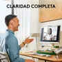 Logitech Brio 100 Webcam Full HD 1080p 2 MP USB con Micrófono Integrado y Tapa de Privacidad - Blanco (960-001617)