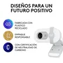 Logitech Brio 100 Webcam Full HD 1080p 2 MP USB con Micrófono Integrado y Tapa de Privacidad - Blanco (960-001617)