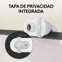 Logitech Brio 100 Webcam Full HD 1080p 2 MP USB con Micrófono Integrado y Tapa de Privacidad - Blanco (960-001617)