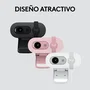 Logitech Brio 100 Webcam Full HD 1080p 2 MP USB con Micrófono Integrado y Tapa de Privacidad - Blanco (960-001617)